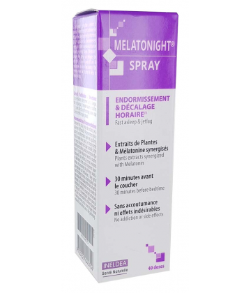 Melatonight Endormissement et Décalage Horaire Spray 20 ml
