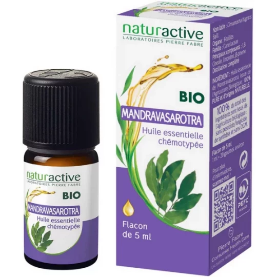 Naturactive Huile Essentielle Bio Mandravasarotra 5 ml