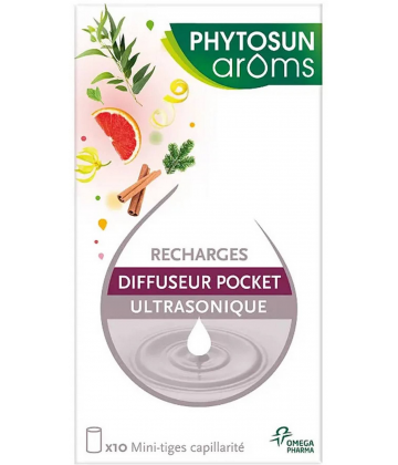 Phytosun Arôms Recharges Diffuseur Pocket Ultrasonique x 10