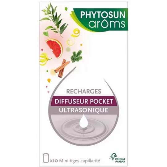 Phytosun Arôms Recharges Diffuseur Pocket Ultrasonique x 10