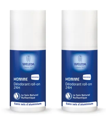 Weleda Homme Déodorant Roll-On 24H 2 x 50 ml
