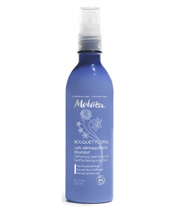 Melvita Bouquet Floral Lait Démaquillant Douceur 200 ml