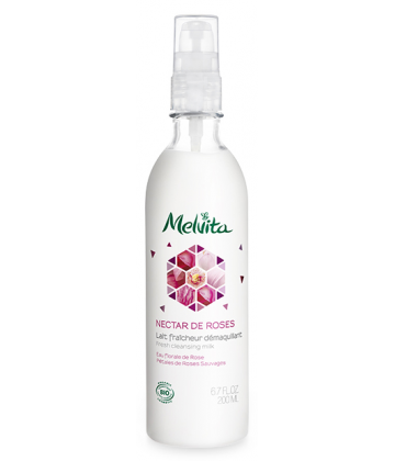 Melvita Nectar de Roses Lait Fraîcheur Démaquillant 200 ml