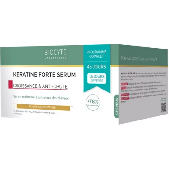 Biocyte Anti-Chute Kératine Forte Sérum  x 15
