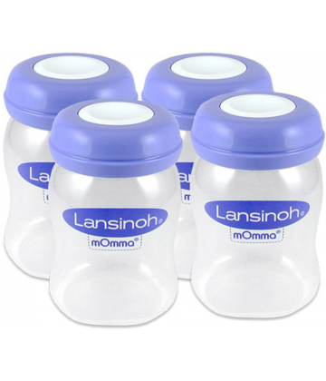 Lansinoh Pots de Conservation de Lait Maternel x 4
