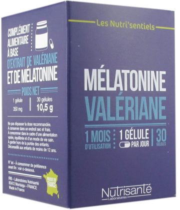Nutrisanté Mélatonine Valériane x 30