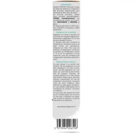 Dexeryl Specific Brûlures Coups de Soleil - image 7