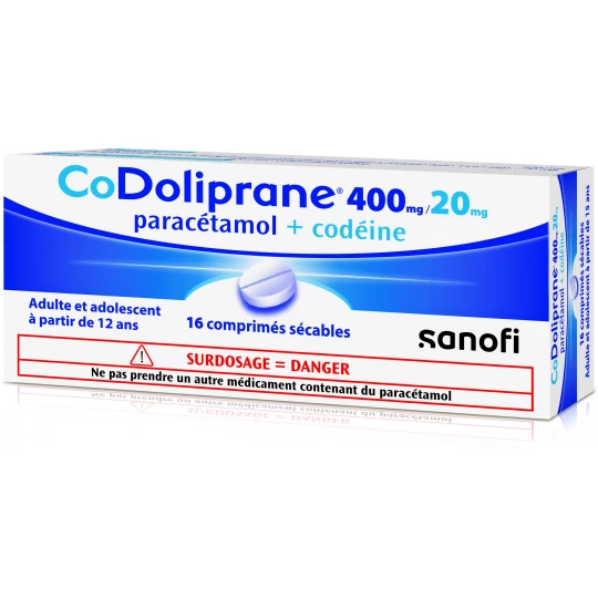 Codoliprane 400 mg / 20 mg x 16