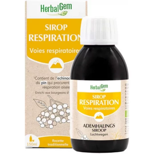 Herbalgem Sirop Respiration Bio 150 ml