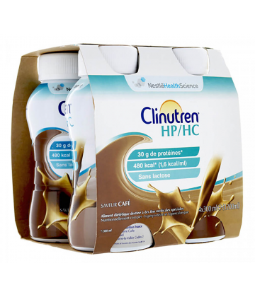 Clinutren Boisson HP/HC Lactée Saveur Chocolat 4 x 200 ml