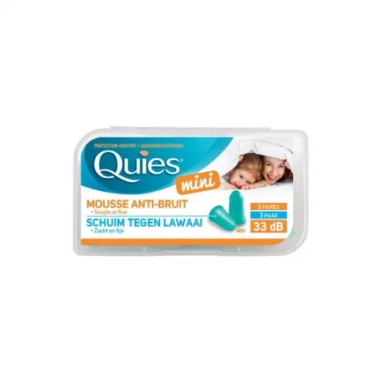 Quies Mini Protection Auditive Mousse 3 paires