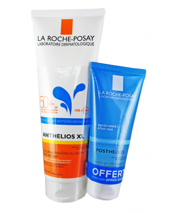 La Roche-Posay Anthelios XL Gel Wet Skin SPF 50+ 250 ml + Posthélios HydraGel 100 ml OFFERT