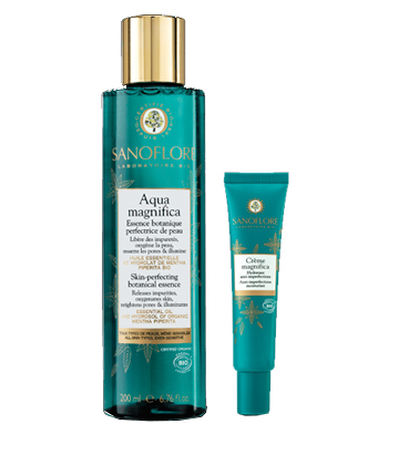 Sanoflore Aqua Magnifica Essence Botanique 200 ml + Crème Magnifica 10 ml OFFERTE