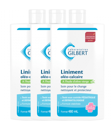 Gilbert Liniderm Liniment Oléo-Calcaire 3 x 480 ml