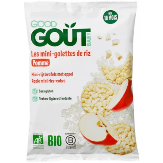 Good Goût Bio Mini-Galettes de riz à la Pomme 40 g