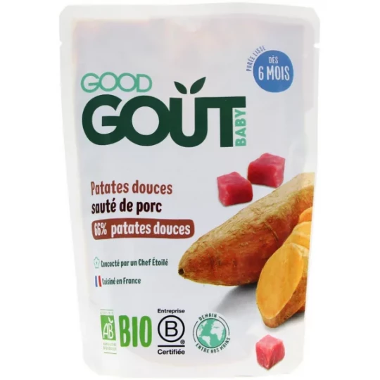 Good Goût Bio Patates Douces Sauté de Porc 190 g