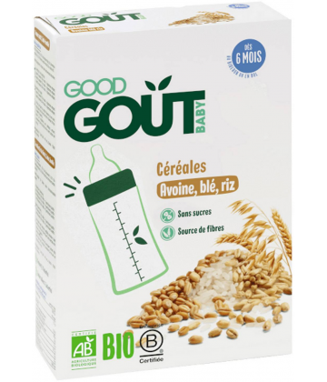 Good Goût Bio Céréales Avoine Blé Riz 200 g