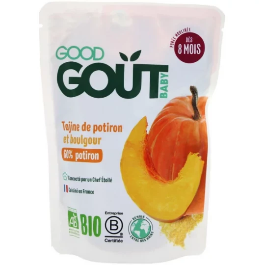 Good Goût Bio Tajine de Potiron et Boulgour 190 g