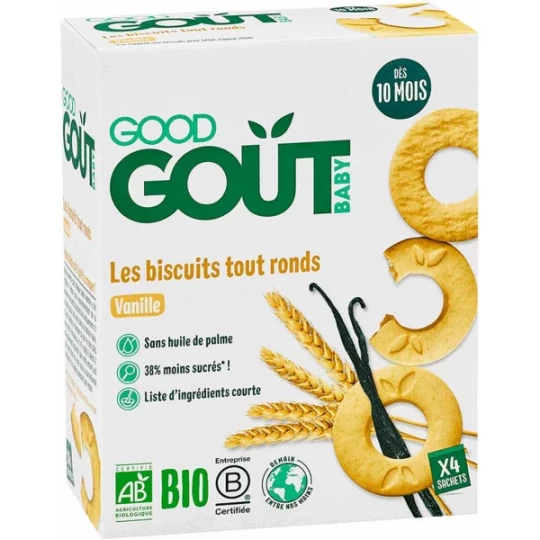 Good Goût Bio Les Biscuits Tout Ronds 4 x 20