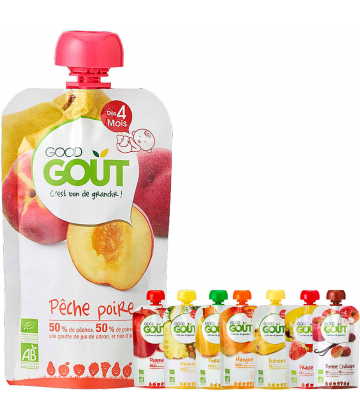 Good Goût Bio Gourdes de Fruits 120 g
