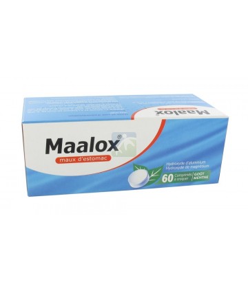 Maalox Maux d'estomac Menthe x 60