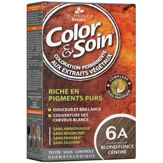 Color & Soin 6A - Blond Foncé Cendré 135 ml