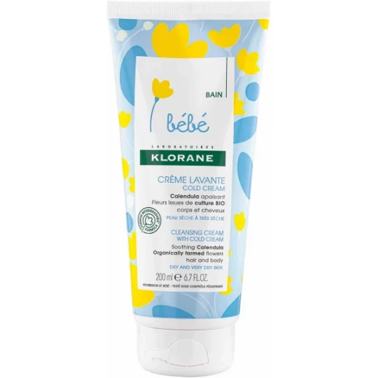 Klorane Bébé Crème Lavante Nourrissante Cold Cream