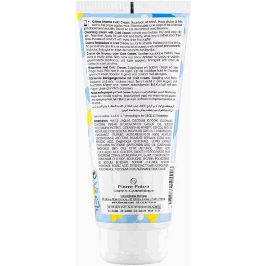 Klorane Bébé Crème Lavante Nourrissante Cold Cream - image 4