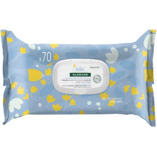 Klorane Bébé Lingettes Nettoyantes Douceur