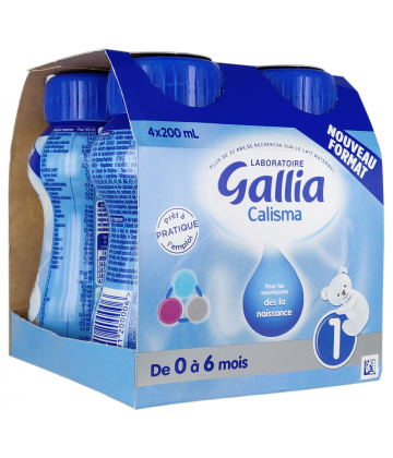 Gallia Calisma 1er Age Bouteille 4 x 200 ml