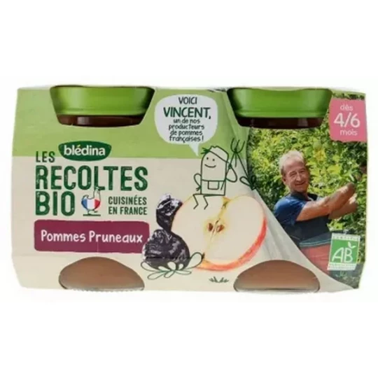 Blédina Les Récoltes Bio Petits Pots aux Fruits 130 g x 2 - image 4