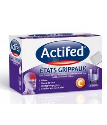 Actifed Etats grippaux x 10