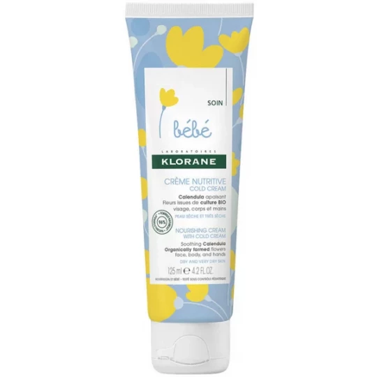 Klorane Bébé Crème Nutritive Cold Cream 125 ml