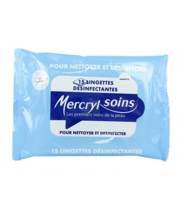 Mercryl Soins Lingettes Désinfectantes x 15