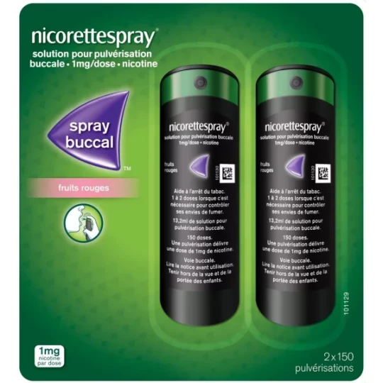 NicoretteSpray 1 mg Fruits Rouges