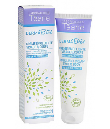Téane DermaBébé Crème Émoliente Visage et Corps 150 ml