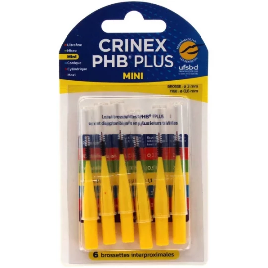 Crinex PHB Plus Brossettes Interproximales 1.1 Mini x 6