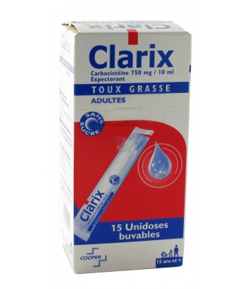 Clarix Toux Grasse Sans Sucre x 15