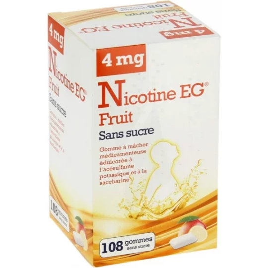 Nicotine EG Fruit 4 mg Sans Sucre Gommes x 108 - image 2