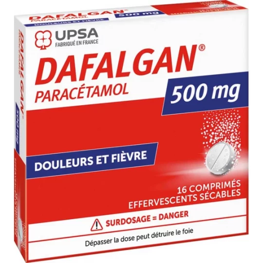 Dafalgan 500 mg Comprimés Effervescents x 16