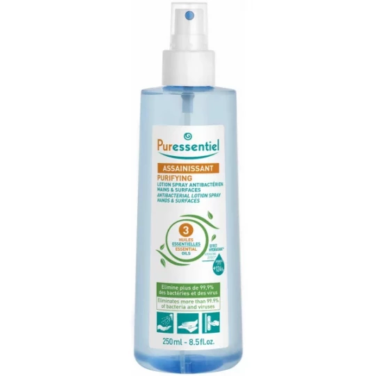 Puressentiel Assainissant Lotion Antibactérien Main et Surface 250 ml