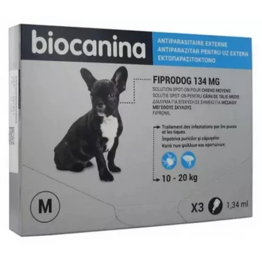 Biocanina Fiprodog 134 mg Spot On Chien Moyen x 3