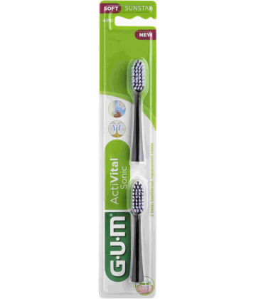 GUM Recharges pour Brosse à Dents Activital Sonic x 2