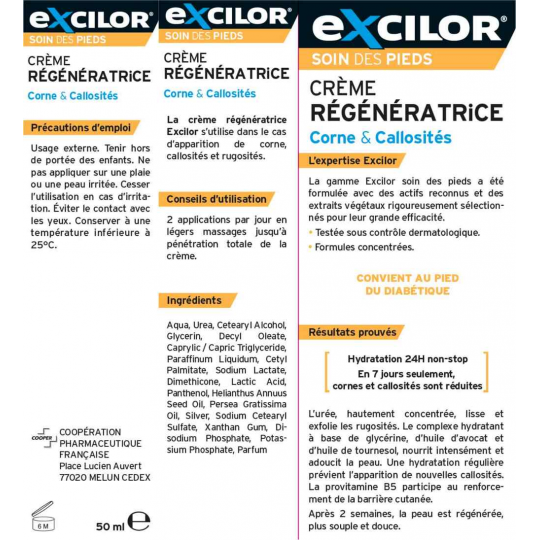 Excilor Crème Régénératrice Cornes et Callosités 50 ml - image 4