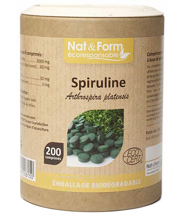 Nat&Form Spiruline Bio x 200