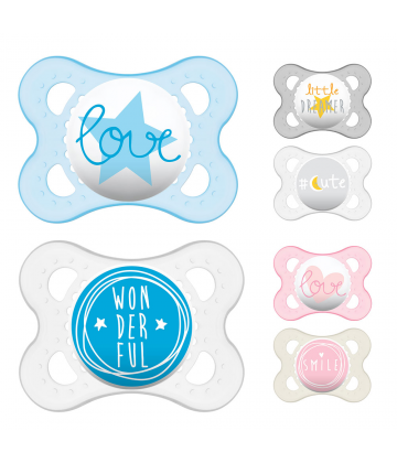 MAM Sucette Décor 0-6 mois Silicone n°54 x 2