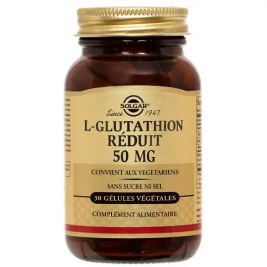 Solgar L-Glutathion Réduit 50 mg Gélules Végétales x 30