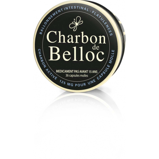 Charbon de Belloc 125 mg Capsules Molles x 36