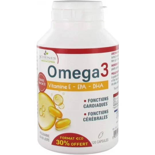 Les 3 Chênes Oméga 3 Capsules x 120