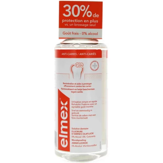 Elmex Anti-Caries Solution Dentaire Sans Alcool 400 ml
